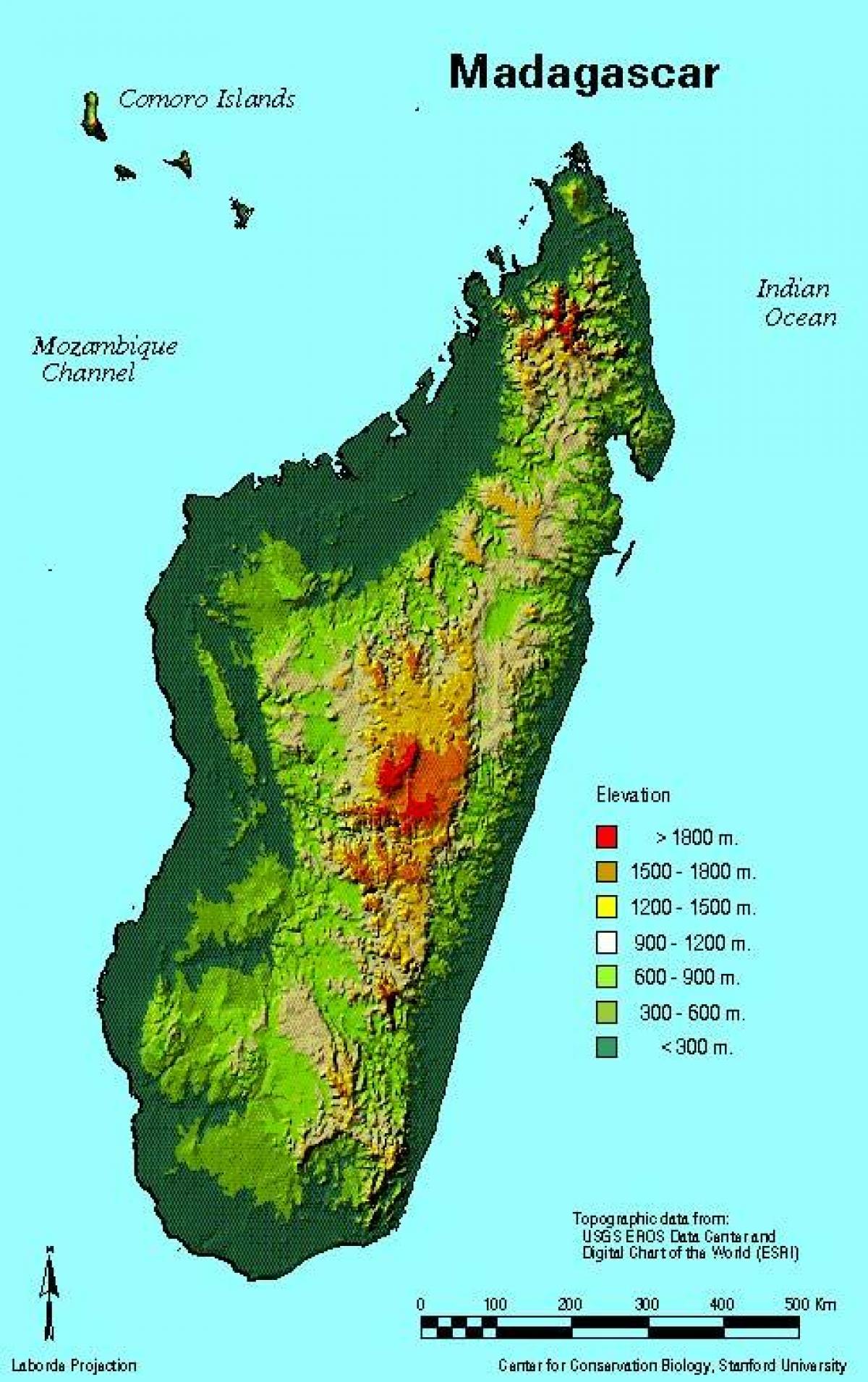 karta över Madagaskar geografi