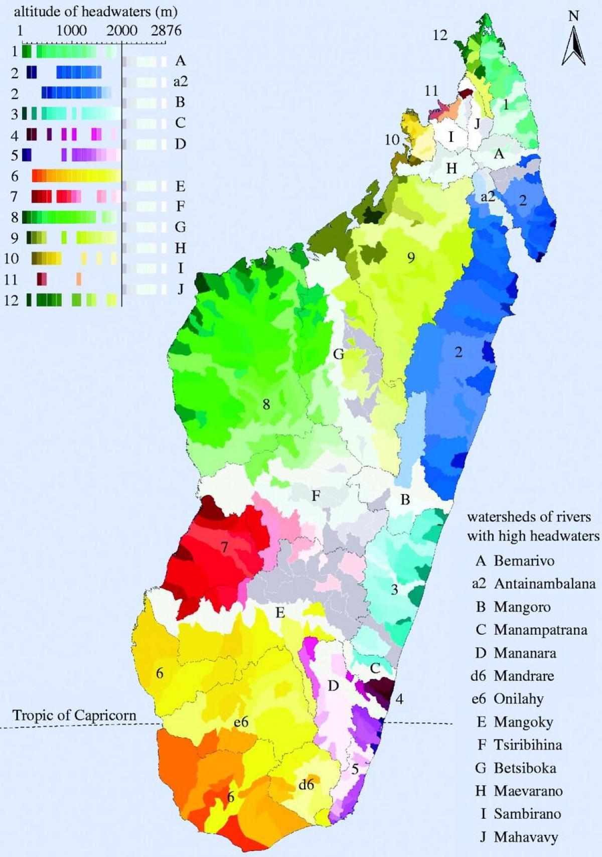 karta över Madagaskar klimat