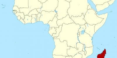 Madagaskar på afrika karta