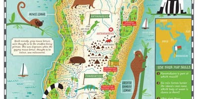 Karta över Madagaskar karta för barn